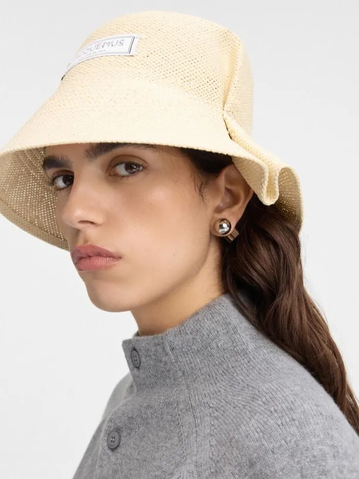 WomenMen Hats JACQUEMUS The Vela Hat Natural WomenMen Hats JACQUEMUS The Vela Hat Natural