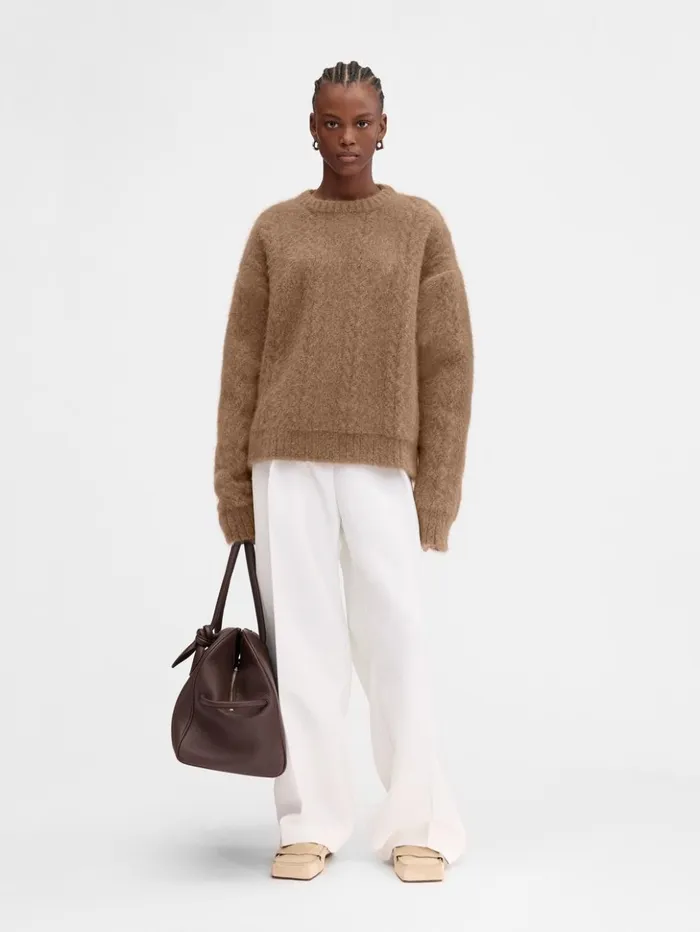 WomenMen Knits JACQUEMUS The Nuvola Sweater Camel WomenMen Knits JACQUEMUS The Nuvola Sweater Camel