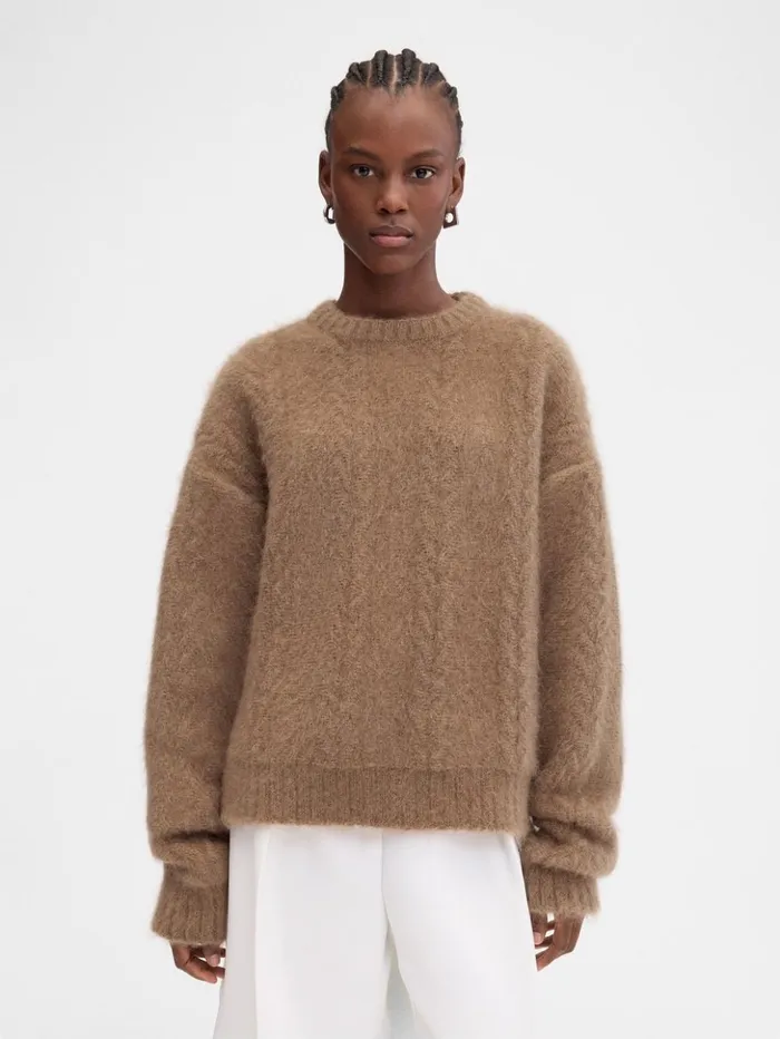 WomenMen Knits JACQUEMUS The Nuvola Sweater Camel WomenMen Knits JACQUEMUS The Nuvola Sweater Camel
