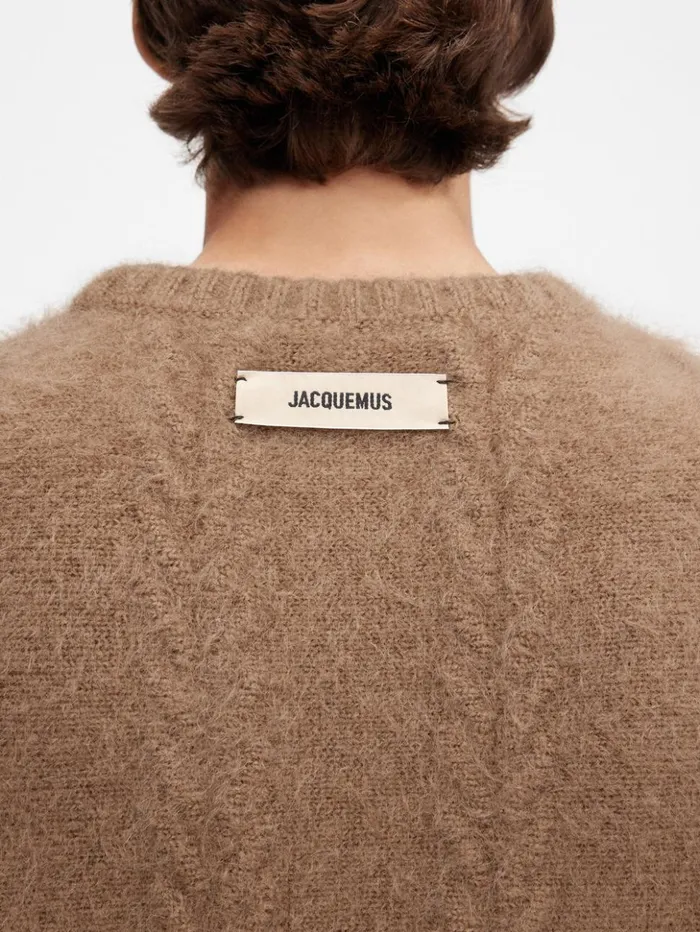 WomenMen Knits JACQUEMUS The Nuvola Sweater Camel WomenMen Knits JACQUEMUS The Nuvola Sweater Camel