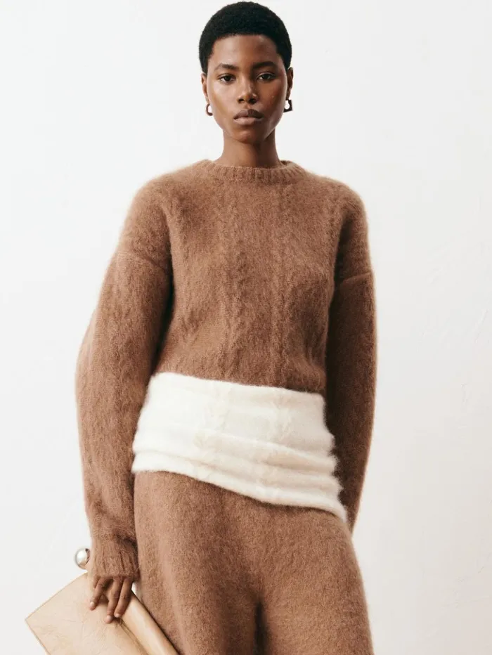 WomenMen Knits JACQUEMUS The Nuvola Sweater Camel WomenMen Knits JACQUEMUS The Nuvola Sweater Camel
