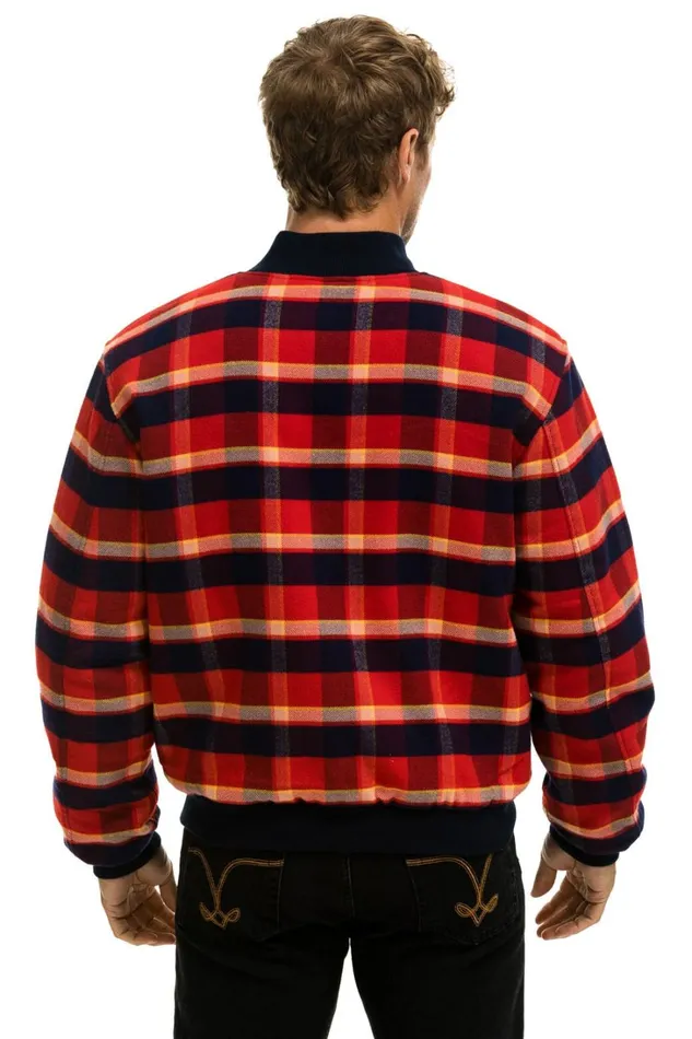 WomenMen Outerwear Aviator Nation PLAID UNISEX VARSITY JACKET 8211 RUGBY PLAID WomenMen Outerwear Aviator Nation PLAID UNISEX VARSITY JACKET 8211 RUGBY PLAID