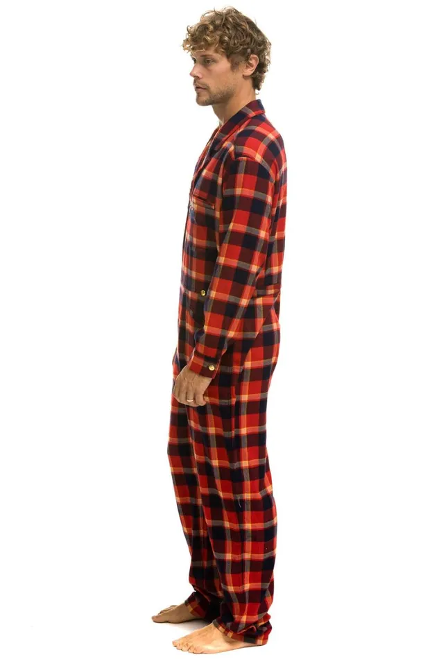 WomenMen Outerwear Aviator Nation UNISEX PLAID FLIGHT SUIT 8211 RUGBY PLAID
