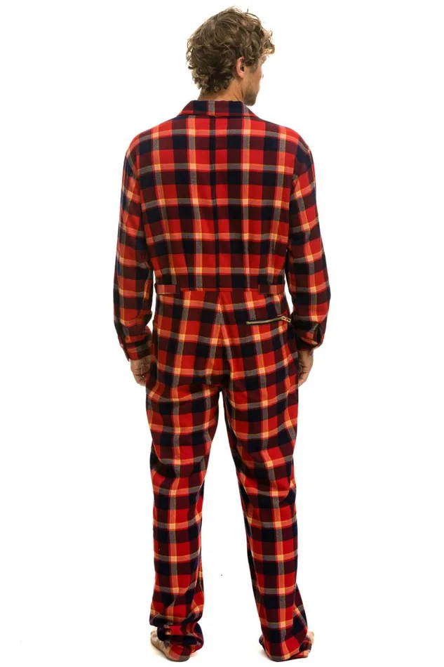 WomenMen Outerwear Aviator Nation UNISEX PLAID FLIGHT SUIT 8211 RUGBY PLAID