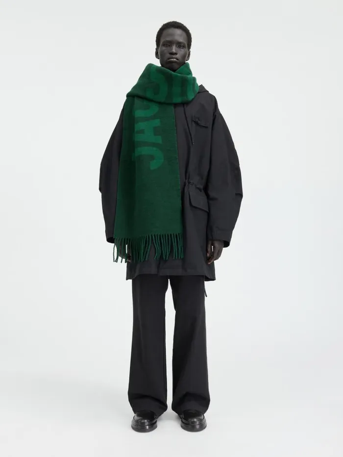 WomenMen Scarves Beanies and Gloves JACQUEMUS The Jacquemus Scarf Dark Green WomenMen Scarves Beanies and Gloves JACQUEMUS The Jacquemus Scarf Dark Green