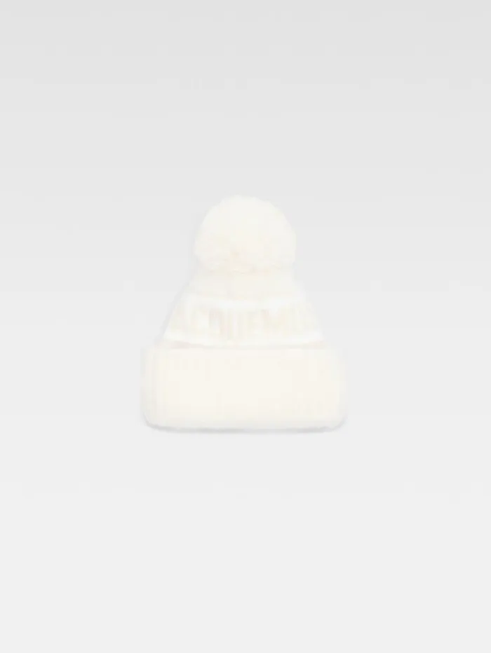 WomenMen Scarves Beanies and Gloves JACQUEMUS The Winter Beanie Offwhite