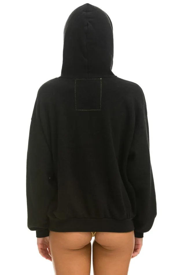 WomenMen Tops Aviator Nation BOLT GRADIENT RELAXED PULLOVER HOODIE 8211 BLACK BLUE WomenMen Tops Aviator Nation BOLT GRADIENT RELAXED PULLOVER HOODIE 8211 BLACK BLUE