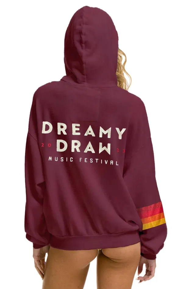 WomenMen Tops Aviator Nation DREAMY DRAW 2023 RELAXED PULLOVER HOODIE 8211 PLUM WomenMen Tops Aviator Nation DREAMY DRAW 2023 RELAXED PULLOVER HOODIE 8211 PLUM