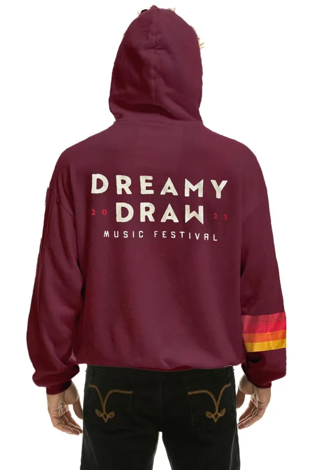 WomenMen Tops Aviator Nation DREAMY DRAW 2023 RELAXED PULLOVER HOODIE 8211 PLUM WomenMen Tops Aviator Nation DREAMY DRAW 2023 RELAXED PULLOVER HOODIE 8211 PLUM