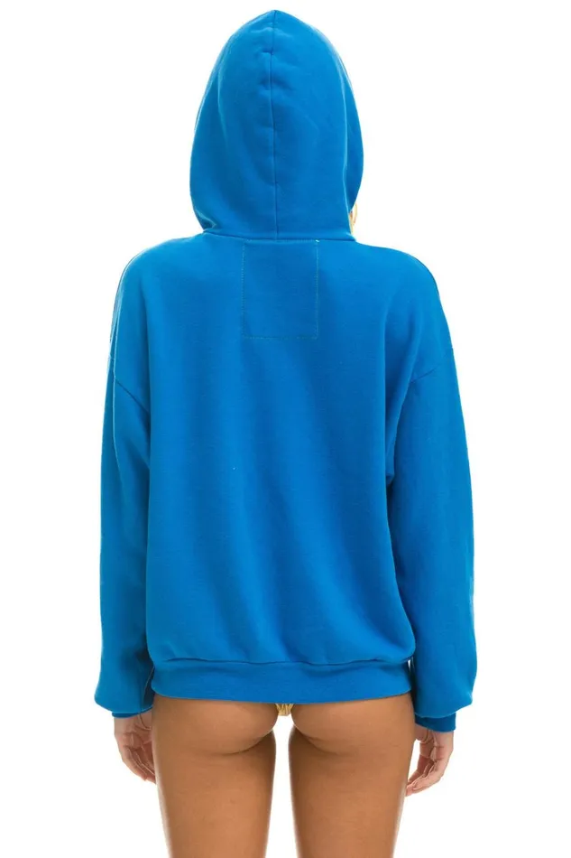 WomenMen Tops Aviator Nation MADE IN CALIFORNIA RELAXED PULLOVER HOODIE 8211 OCEAN WomenMen Tops Aviator Nation MADE IN CALIFORNIA RELAXED PULLOVER HOODIE 8211 OCEAN