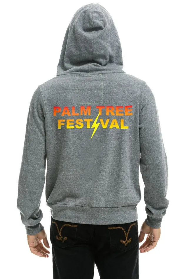 WomenMen Tops Aviator Nation PALM TREE FESTIVAL ASPEN 2024 ZIP HOODIE 8211 HEATHER WomenMen Tops Aviator Nation PALM TREE FESTIVAL ASPEN 2024 ZIP HOODIE 8211 HEATHER