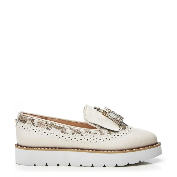 Women Moda In Pelle Casual Shoes Eilani Off White Leather