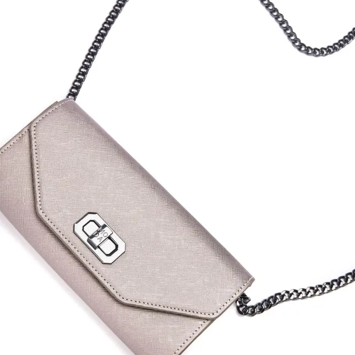 Women Moda In Pelle Crossbody Bags Boston Bag Pewter Porvair Women Moda In Pelle Crossbody Bags Boston Bag Pewter Porvair