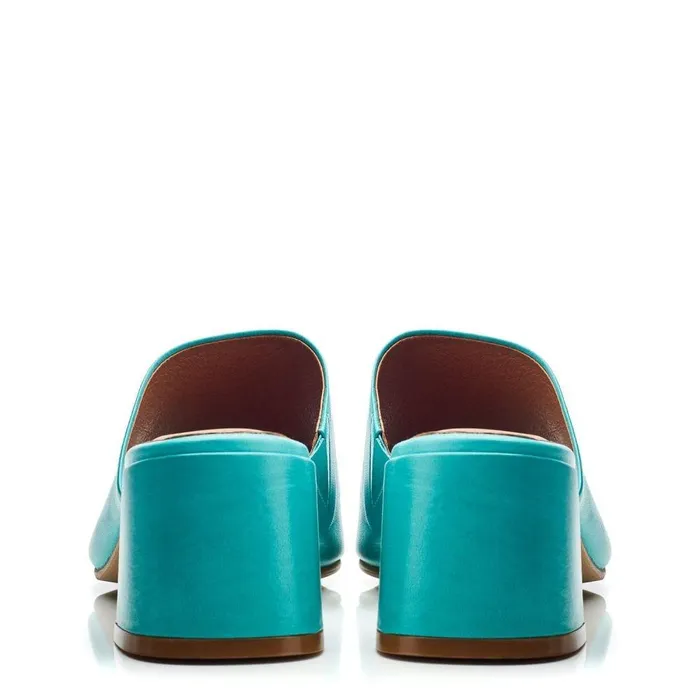 Women Moda In Pelle Heeled Sandals Mikia Turquoise Leather