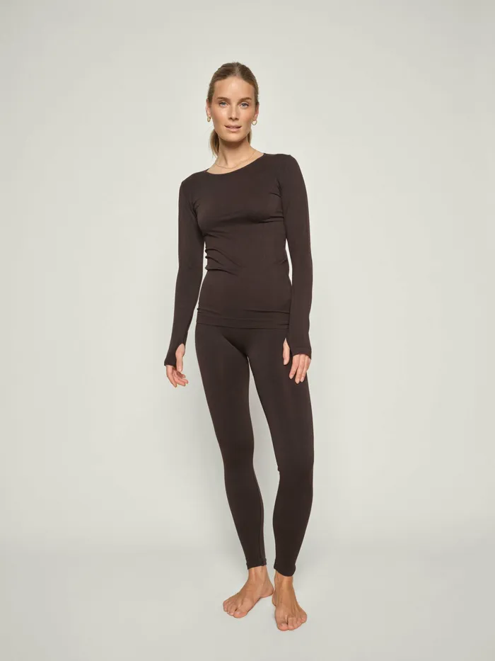 Women MOS MOSH MMVigdis Seamless LS Top Black HEART Sport Women MOS MOSH MMVigdis Seamless LS Top Black HEART Sport