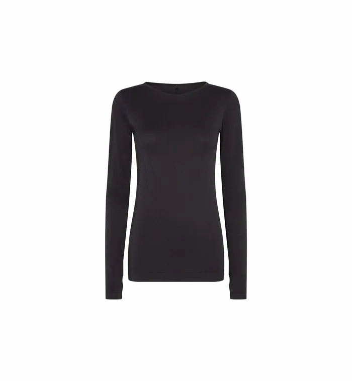 Women MOS MOSH MMVigdis Seamless LS Top Black HEART Sport Women MOS MOSH MMVigdis Seamless LS Top Black HEART Sport