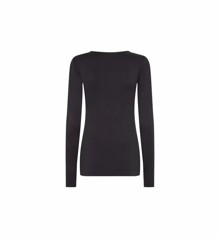 Women MOS MOSH MMVigdis Seamless LS Top Black HEART Sport Women MOS MOSH MMVigdis Seamless LS Top Black HEART Sport