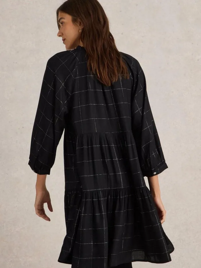 Women Orla Check Dress Black Multi White Stuff Dresses Women Orla Check Dress Black Multi White Stuff Dresses