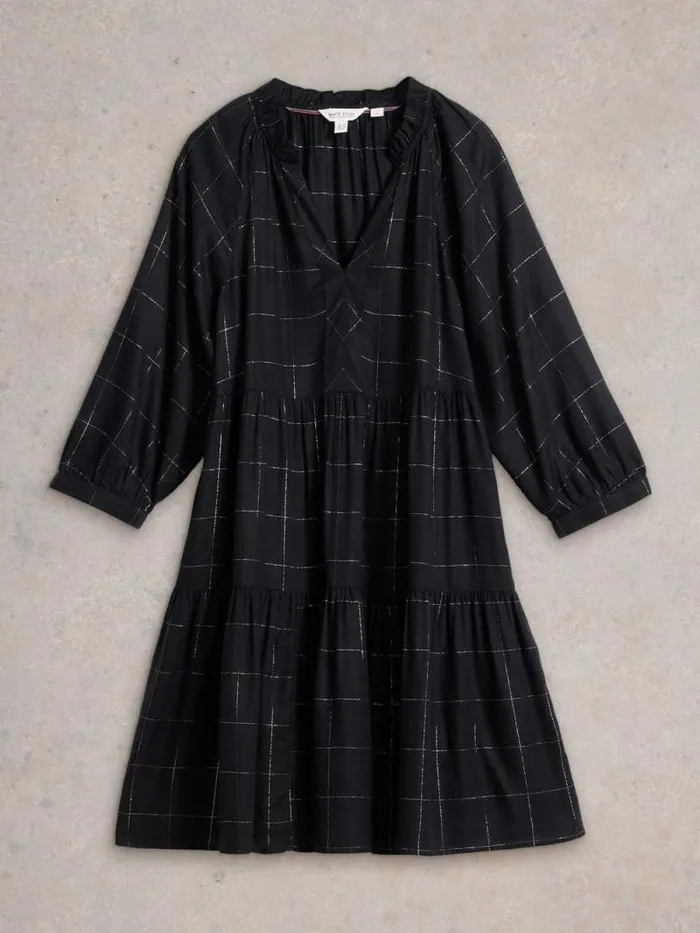 Women Orla Check Dress Black Multi White Stuff Dresses Women Orla Check Dress Black Multi White Stuff Dresses