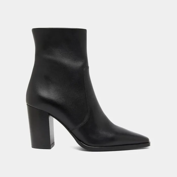 Women Pointed Toe Ankle Boots Black JONAK Ankle Boots Lowboots