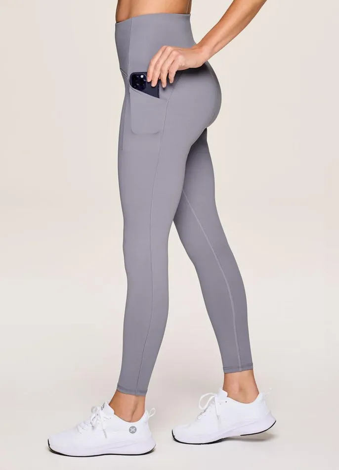 Women Power Play Tech Flex 78 Legging Dolphin Grey RBX Active Leggings