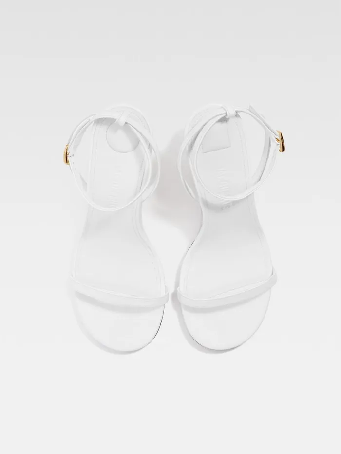 Women Shoes JACQUEMUS The Double Sandals White Women Shoes JACQUEMUS The Double Sandals White