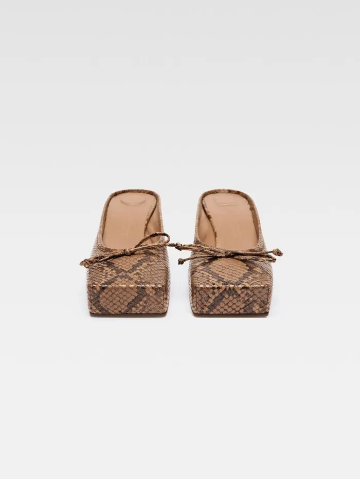 Women Shoes JACQUEMUS The Low Ballet Mules Light Brown Women Shoes JACQUEMUS The Low Ballet Mules Light Brown