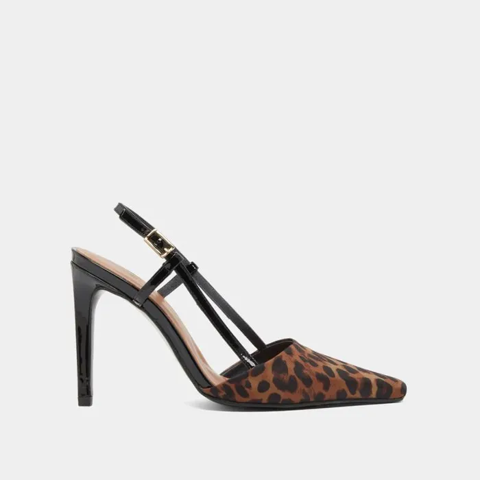 Women Slingbacks Pumps Leopard JONAK Slingbacks