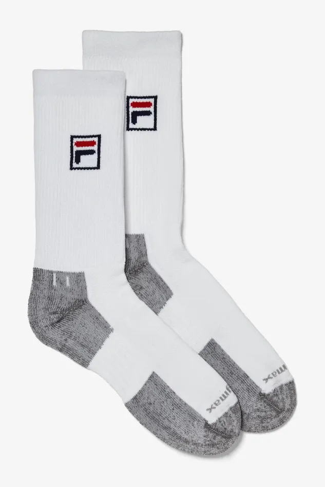 Women Socks Bags And Accessories Fila Crew Socks 100 White