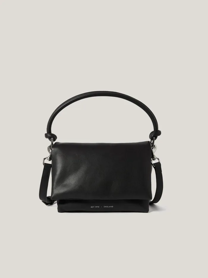 Women Soft Padded Crossbody Black Jigsaw Wallets and Card Holders