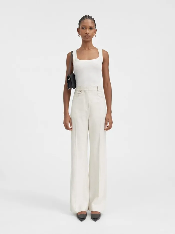 Women Suits JACQUEMUS The Sauge Pants Light Beige