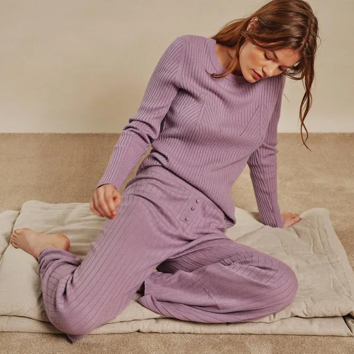 Women Sweaters Love Stories Zadie Sweater Purple