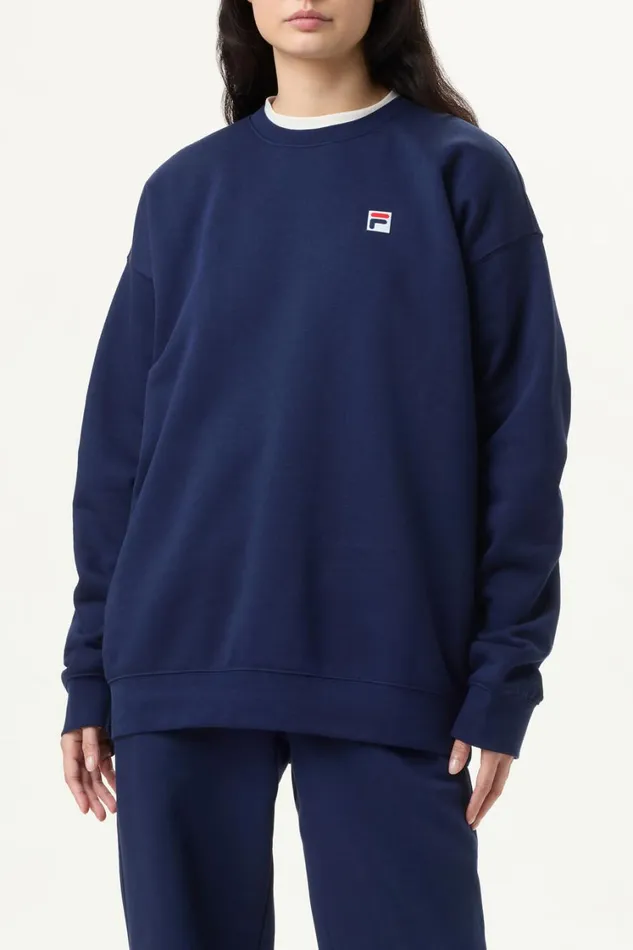 Women Sweatshirts and Hoodies Fila Classic Relaxed Sweatshirt 400 Fila Navy Women Sweatshirts and Hoodies Fila Classic Relaxed Sweatshirt 400 Fila Navy