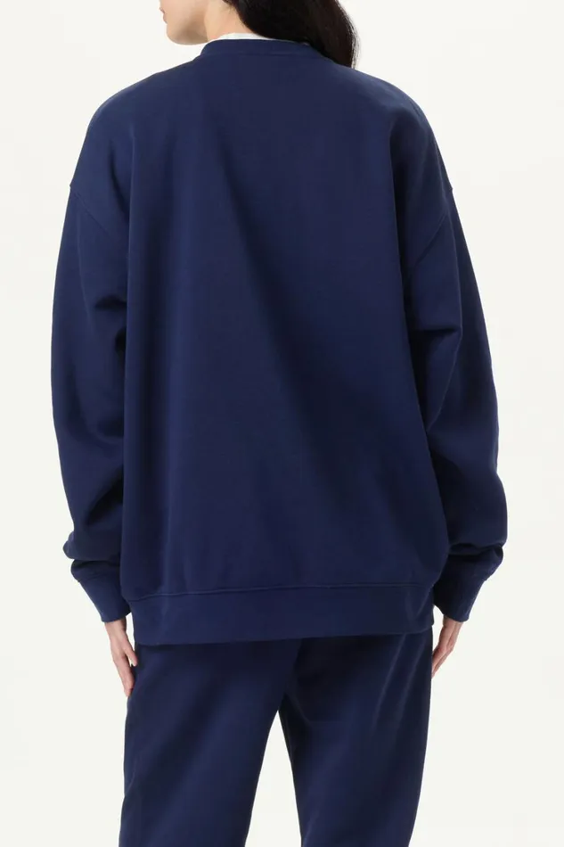 Women Sweatshirts and Hoodies Fila Classic Relaxed Sweatshirt 400 Fila Navy Women Sweatshirts and Hoodies Fila Classic Relaxed Sweatshirt 400 Fila Navy