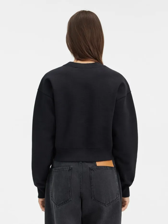 Women Sweatshirts and Joggings JACQUEMUS The Gros Grain Sweatshirt Black Women Sweatshirts and Joggings JACQUEMUS The Gros Grain Sweatshirt Black