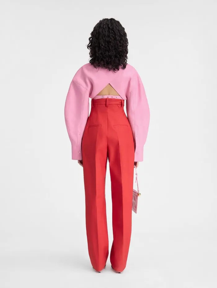 Women Tops and Shirts JACQUEMUS The Casaco Top Pink Women Tops and Shirts JACQUEMUS The Casaco Top Pink