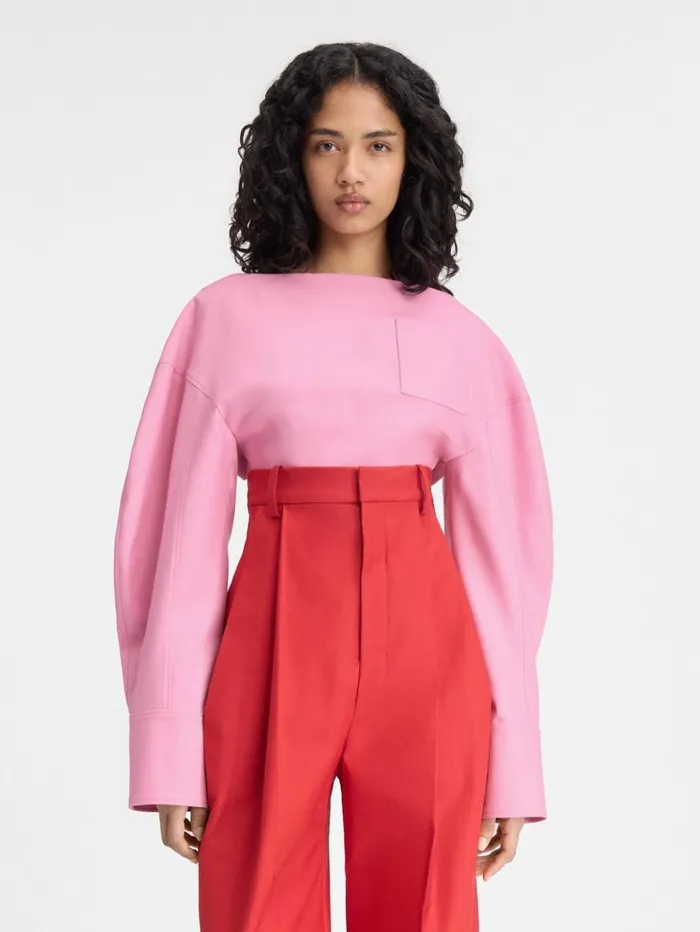 Women Tops and Shirts JACQUEMUS The Casaco Top Pink Women Tops and Shirts JACQUEMUS The Casaco Top Pink