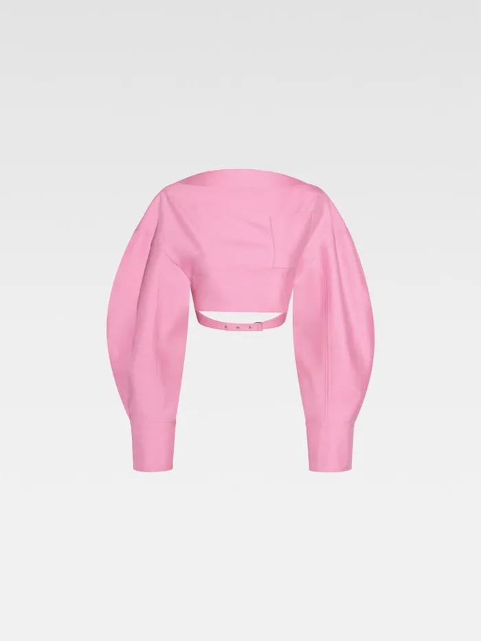 Women Tops and Shirts JACQUEMUS The Casaco Top Pink Women Tops and Shirts JACQUEMUS The Casaco Top Pink