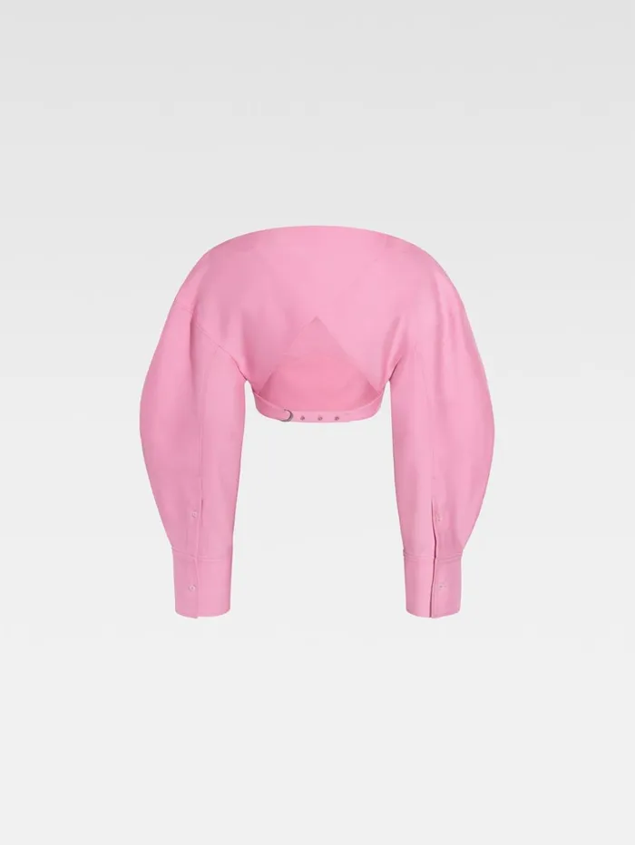 Women Tops and Shirts JACQUEMUS The Casaco Top Pink Women Tops and Shirts JACQUEMUS The Casaco Top Pink