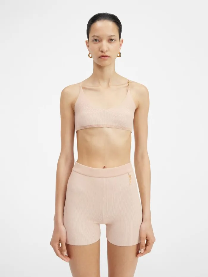 Women Tops and Shirts JACQUEMUS The Pral Bra Beige Women Tops and Shirts JACQUEMUS The Pral Bra Beige