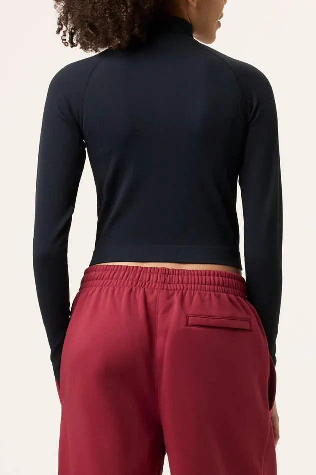 Women Tops and TShirts Fila Breakpoint Seamless Quarter Zip 001 Black Women Tops and TShirts Fila Breakpoint Seamless Quarter Zip 001 Black