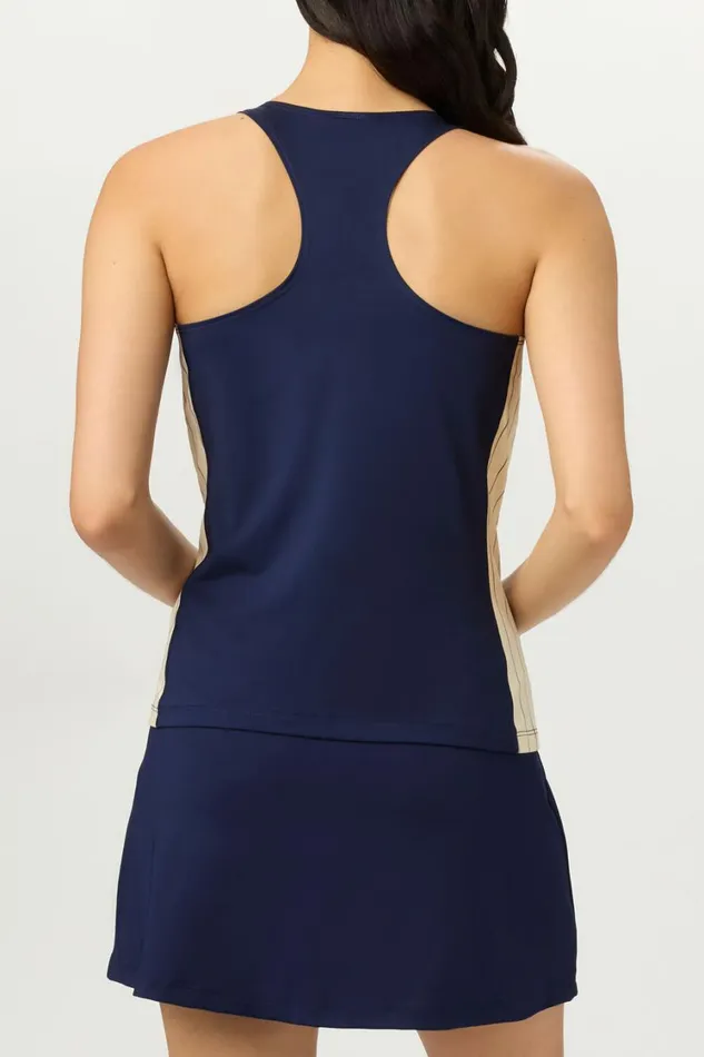 Women Tops and TShirts Fila Performance Iconic Racerback Tank 492 Fila Navygardenia