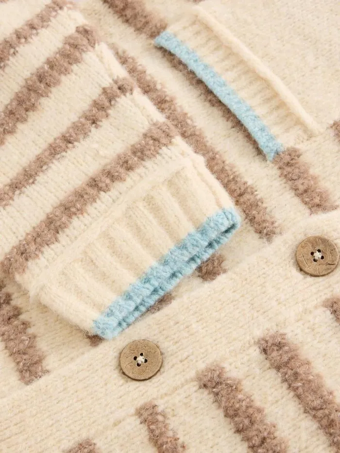 Women TYLER CARDI Natural Multi White Stuff Knitwear Women TYLER CARDI Natural Multi White Stuff Knitwear