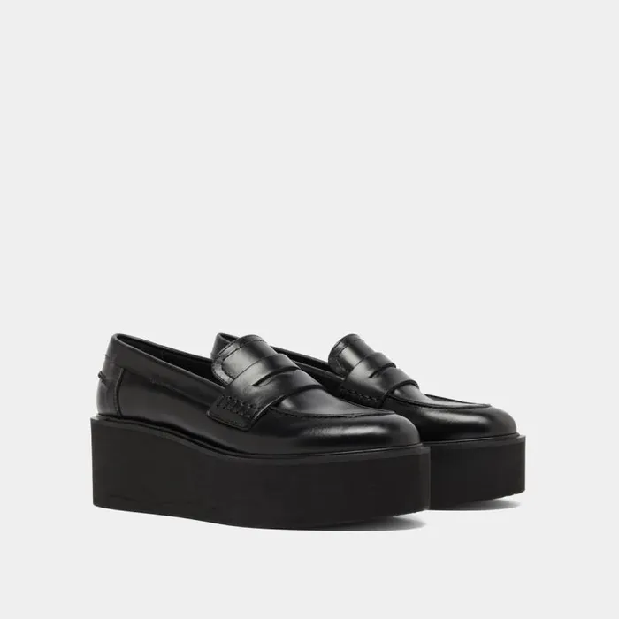 Women Wedge Loafers Black JONAK Loafers
