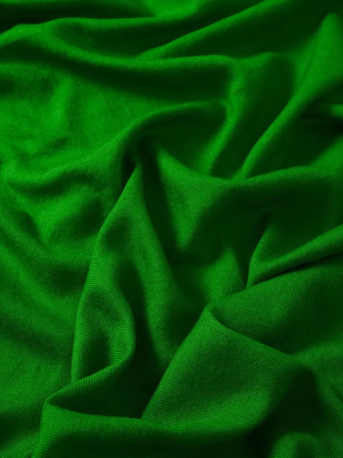 Women Wool Silk Pashmina Green Jigsaw Ponchos and Scarves